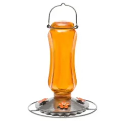Armstrong Milling Carnival Glass Vintage Oriole Feeder