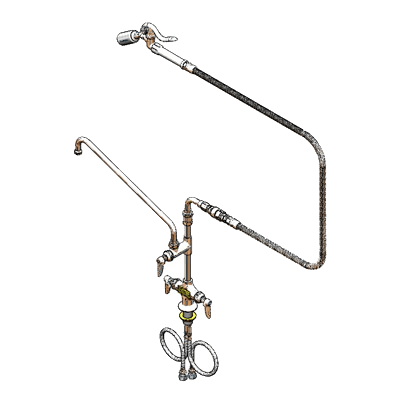 T&S Brass B-0300-A16-WD Pantry Faucet Double
