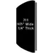 14/25" Black Body Side Molding with Finished Ends