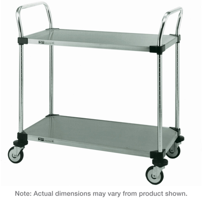 Metro MW104 MW Standard Duty Utility Cart MW100 Series Solid Shelves