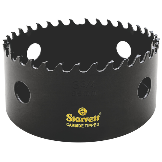 STARRETT CT334 3-3/4'' (95mm) Triple Chip Tungsten Carbide Hole Saw