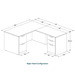 CLALD2036- Classic L-Shape Desk 60" W x 30" D with 42" Return and 2 Full Pedestals- Maple
