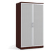 PL151 TWO DOOR 65"H STORAGE CABINET- Mahogany