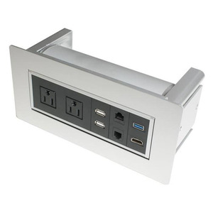 CONFERENCE TABLE POWER BOX- SILVER