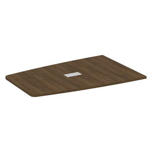PL238T HALF BOAT SHAPE 47x 72 TOP- MODERN WALNUT