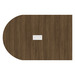 PL138T HALF RACE TRACK SHAPE 72x47 TOP- MODERN WALNUT
