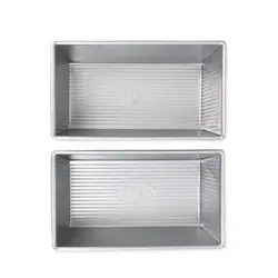 Medium Bread Loaf Pan Set of 2 (Top View)