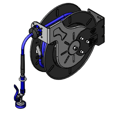 T&S Brass B-7242-01 Hose Reel System Open