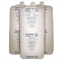 WHITE LOOSE FILL PACKING PEANUTS, 14 CUBIC FOOT BAG, WHITE PELSPAN