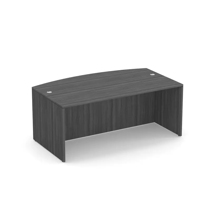 71WX36D BOW FRONT DESK COASTAL GRAY