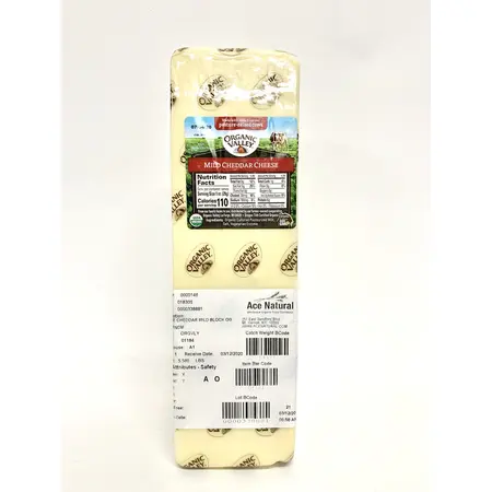CHEESE CHEDDAR MILD BLOCK OG | 5 LBS RNDM