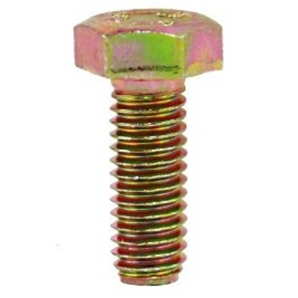 M18 - 2.5 X 50MM DIN 933 FT HEX HEAD CAP SCREW 10.9 ZINC YELLOW