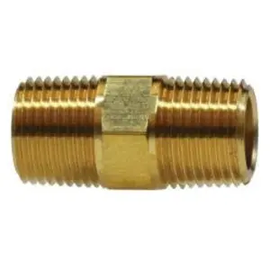 Long Nipple, 3/8-in MNPT x 3/8-in MNPT, 1.41 in, Brass