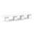 18' Classic Racetrack Conference Table with Cube Base - White