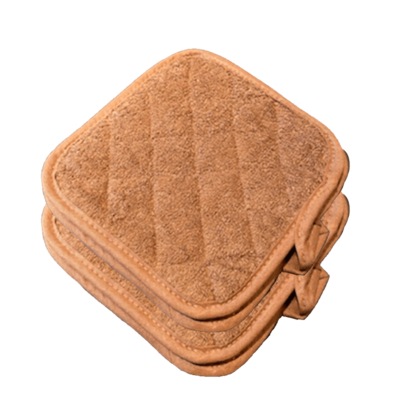 FSE 40-1208 Pot Holder, Brown, Cotton, Square, 8" x 8" (4/Pk.)