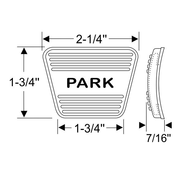 GM Genuine Parts Parking Brake Pedal Pad – 20866970 (2001-2021 Various Models)