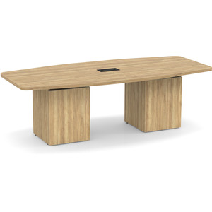 CUBBS4236N - 8 ft. Classic Boat Shape Conference Table with Cube Base