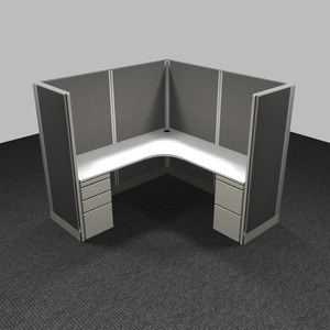 WEBBTYP28 - 67"H, Corner Top, Single,  6' x 6' Webb Typical - powered
