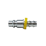 Industrial Steel Air Plug (3/8" Plug, 3/8" Push On Barb) Bulk Packed