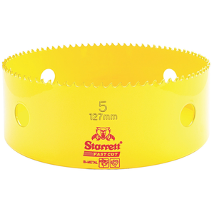 STARRETT FCH0500-G 5'' (127mm) Fast Cut Straight Pitch Bi-Metal Hole Saw