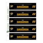 Road Game Locker Tag Sheets