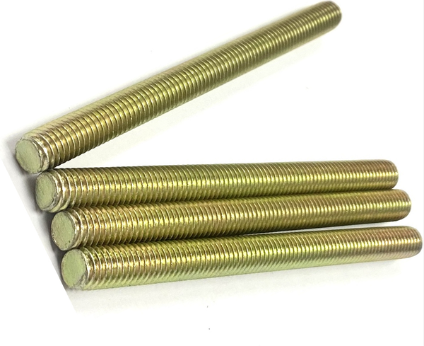 1/4" - 20 X 36" FULLY THREADED STRAIGHT ROD SAE J429 GR 8 ZINC TRIVALENT YELLOW
