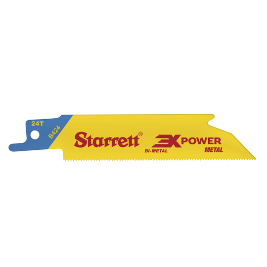 STARRETT B424-50 Metal Cut 4'' x 3/4 x .035 x 24T, 3X POWER, 50 Pack