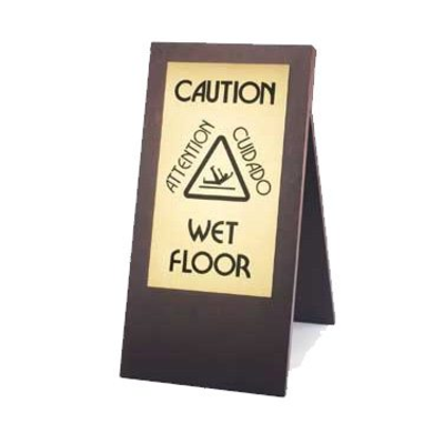 Cal-Mil 852-52 12"W x 17-1/2"D x 22"H Westport "Wet Floor" Sign