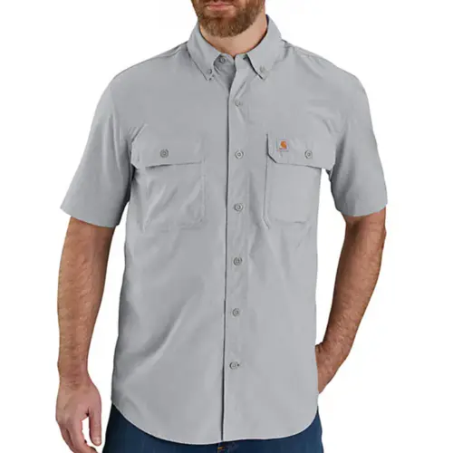 CARHARTT 105292 - Force Sun Defender™ Chambray Relaxed SS Shirt - Steel