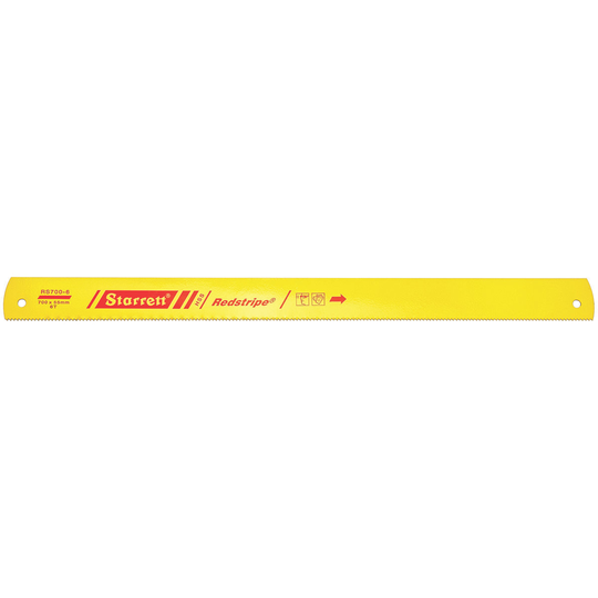 STARRETT RS700-6 28 x 2-3/16 x 100 x 6T, Redstripe Power Hacksaw Blade