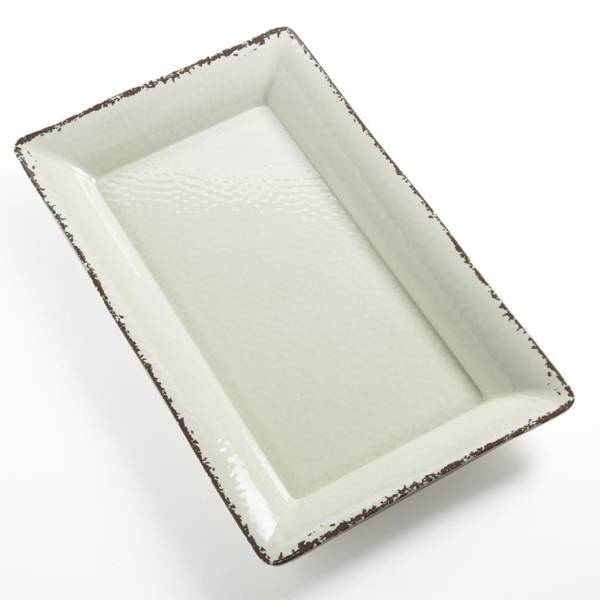 Antique White Melamine Platters