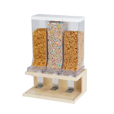 Cal-Mil 22355-3-71 17-1/2" x 12" x 24" Blonde Cereal Dispenser