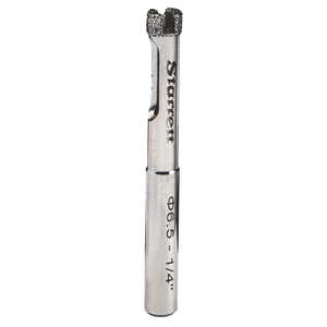 STARRETT D0065 1/4" (6.5mm) Diamond Grit Tile Drill