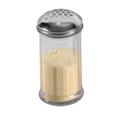American Metalcraft GLA319 Glass Cheese Shaker w/XL 1/4" Holes