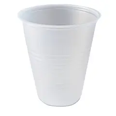 7 OZ RIBBED TRANSLUCENT PLASTIC COLD CUP, FABRI-KAL, 2500/CS