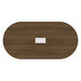 PL135T RACE TRACK SHAPE 71x35 TOP- MODERN WALNUT