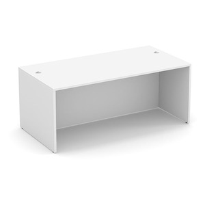 PL101 71"W x 36"D  DESK SHELL- White
