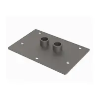 Metro SABP25BR-2PK Seismic Shelving 2-Post, 5-Bolt, Rectangular Base Plate Kit f