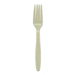 GD5FK CHAMPAGNE EXTRA HEAVY WEIGHT PLASTIC FORK, BULK PACK, 1000/CS