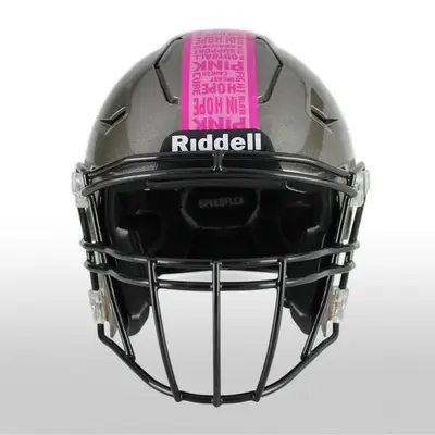 Breast Cancer Awareness Pink Football Helmet Stripes - Style 1
