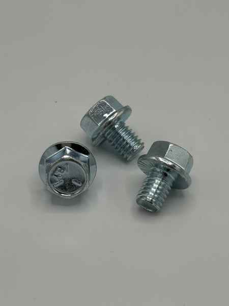 1/4" - 20 X 1/2" IFI-111 SERRATED HEX FLANGE SCREW SAE J429 GR 5 ZINC TRIVALENT CLEAR