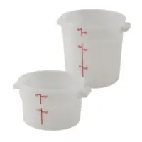 Winco PPRC-1W Food Storage Container 1 Qt.