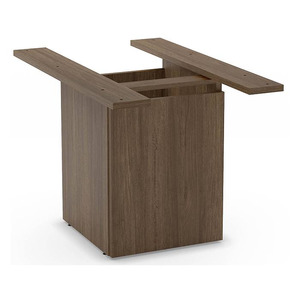 PLCUBED20 20" CUBE BASE WITH DOOR- MODERN WALNUT