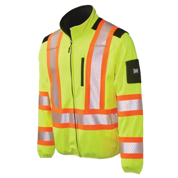 TOUGH DUCK SJ49 - Zip Front Fleece Safety Jacket - Green