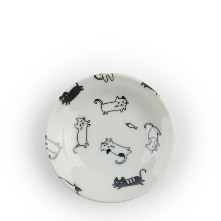 Sauce Dish Cats Playing