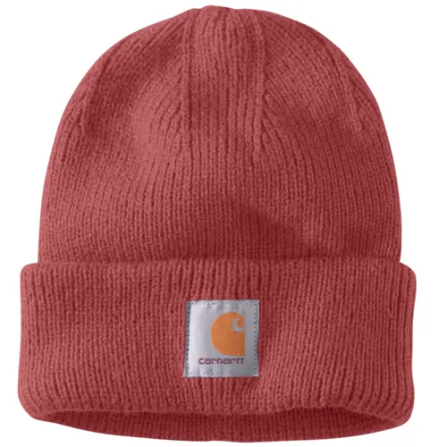 CARHARTT 105560 - Rib Knit Beanie - Deep Fire Coral