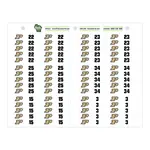 Gator Clip ID Adhesive Sticker Sheets