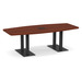 PALBS4236N BLACK- 8 ft. Classic Boat Shape Conference Table with Black Palmer Base
