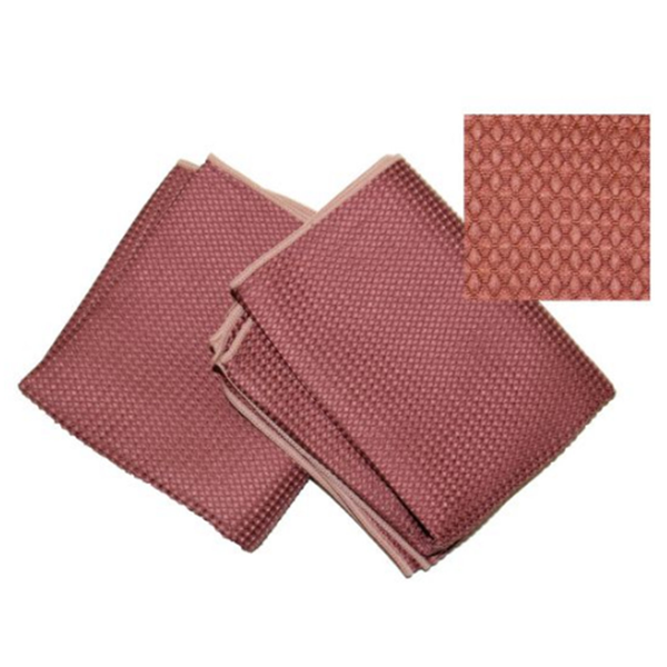 Waffle Microfiber Towel Burgandy