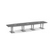 PALBS4192N - 16 ft. Classic Boat Shape Conference Table with Brushed Palmer Base